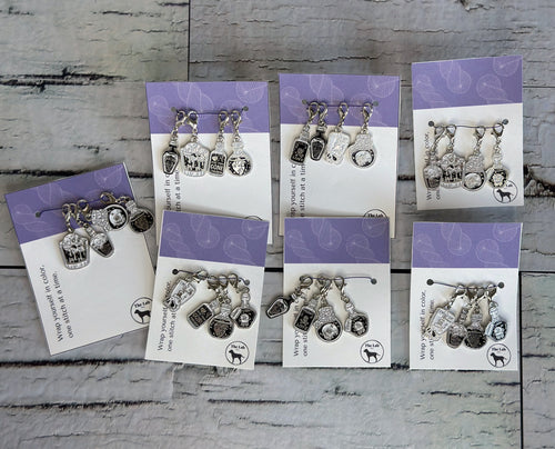 Assorted Poison Bottle Stitch Markers