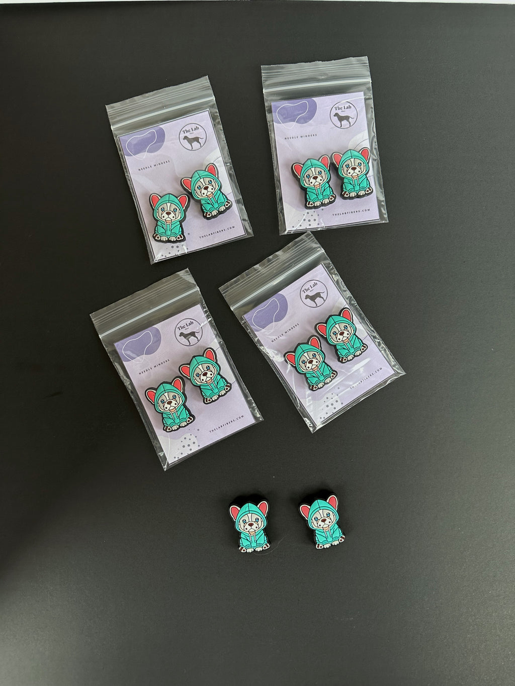 Frosty Frenchie Needle Stoppers