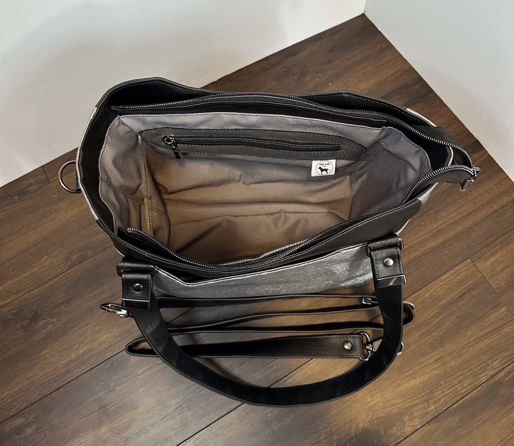 Sac à main Hiraeth - Argent et noir