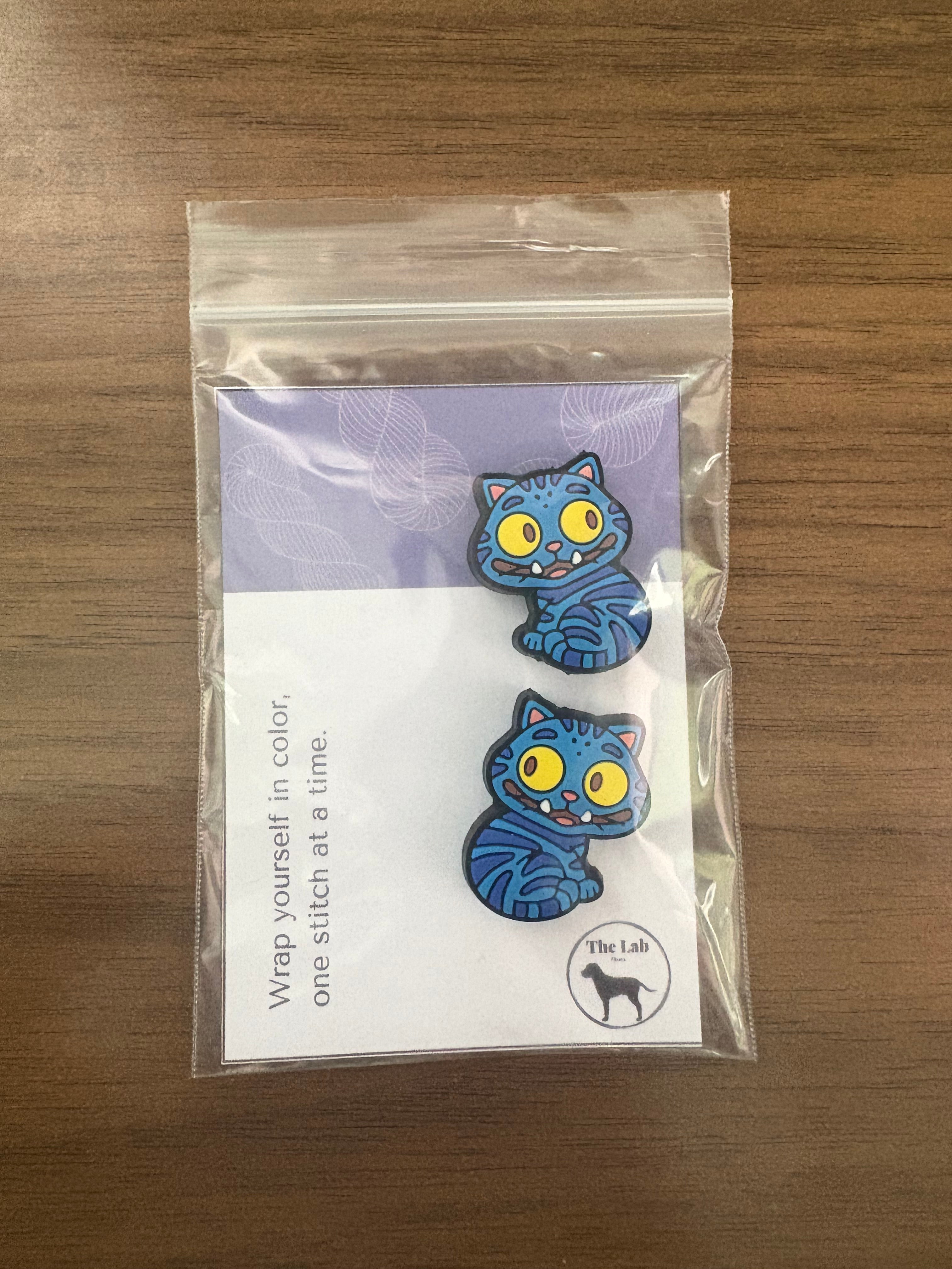 K Pop Blue Cat Needle Stoppers
