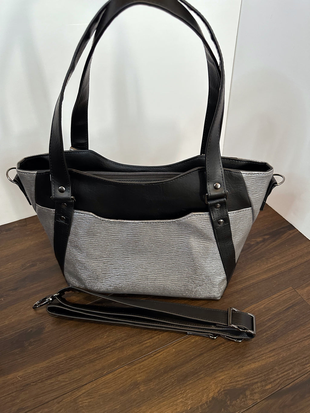 Sac à main Hiraeth - Argent et noir