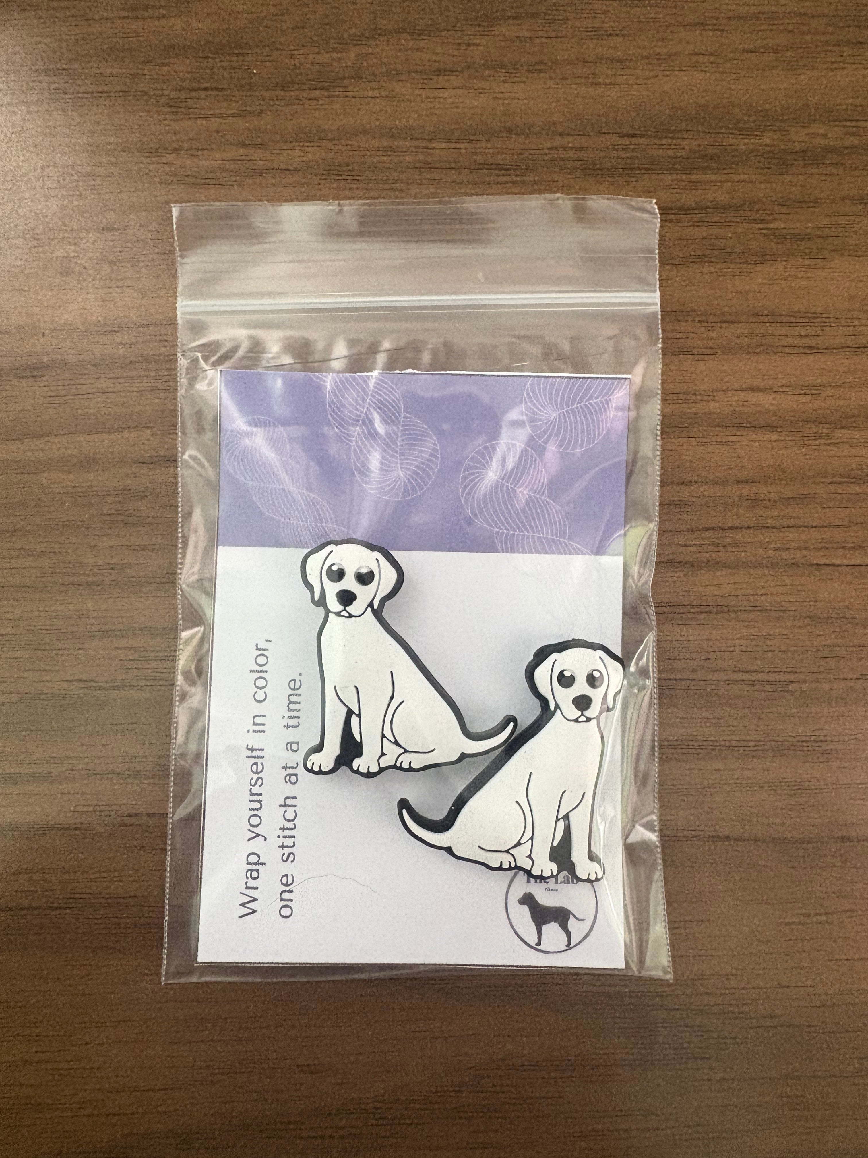 White Labrador Needle Stoppers