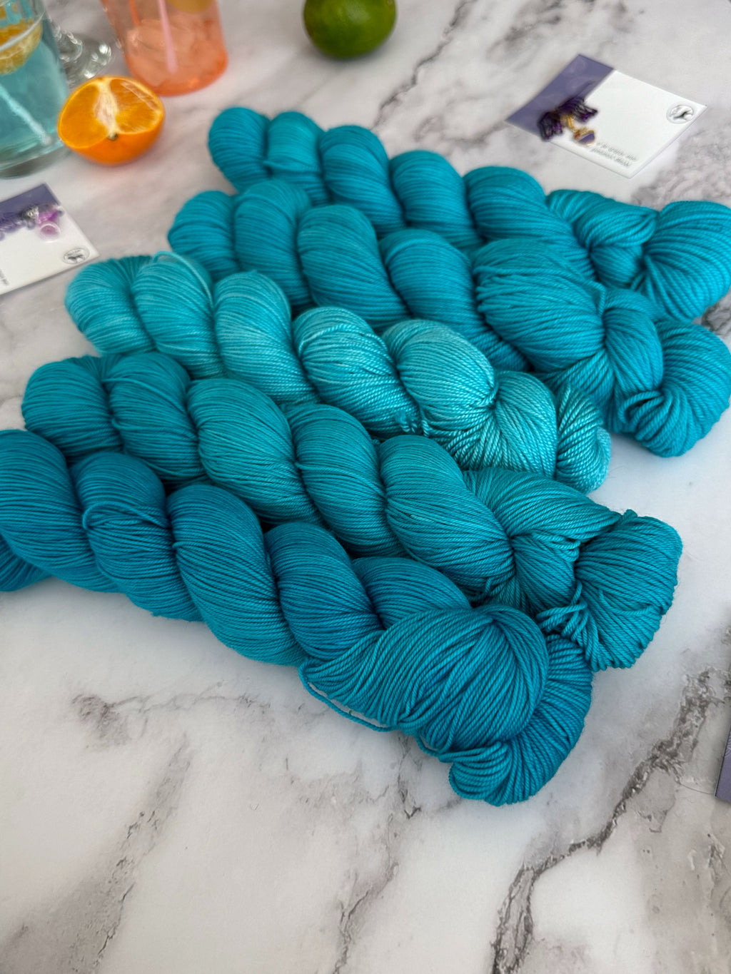 Teint sur commande - Bleu hawaïen