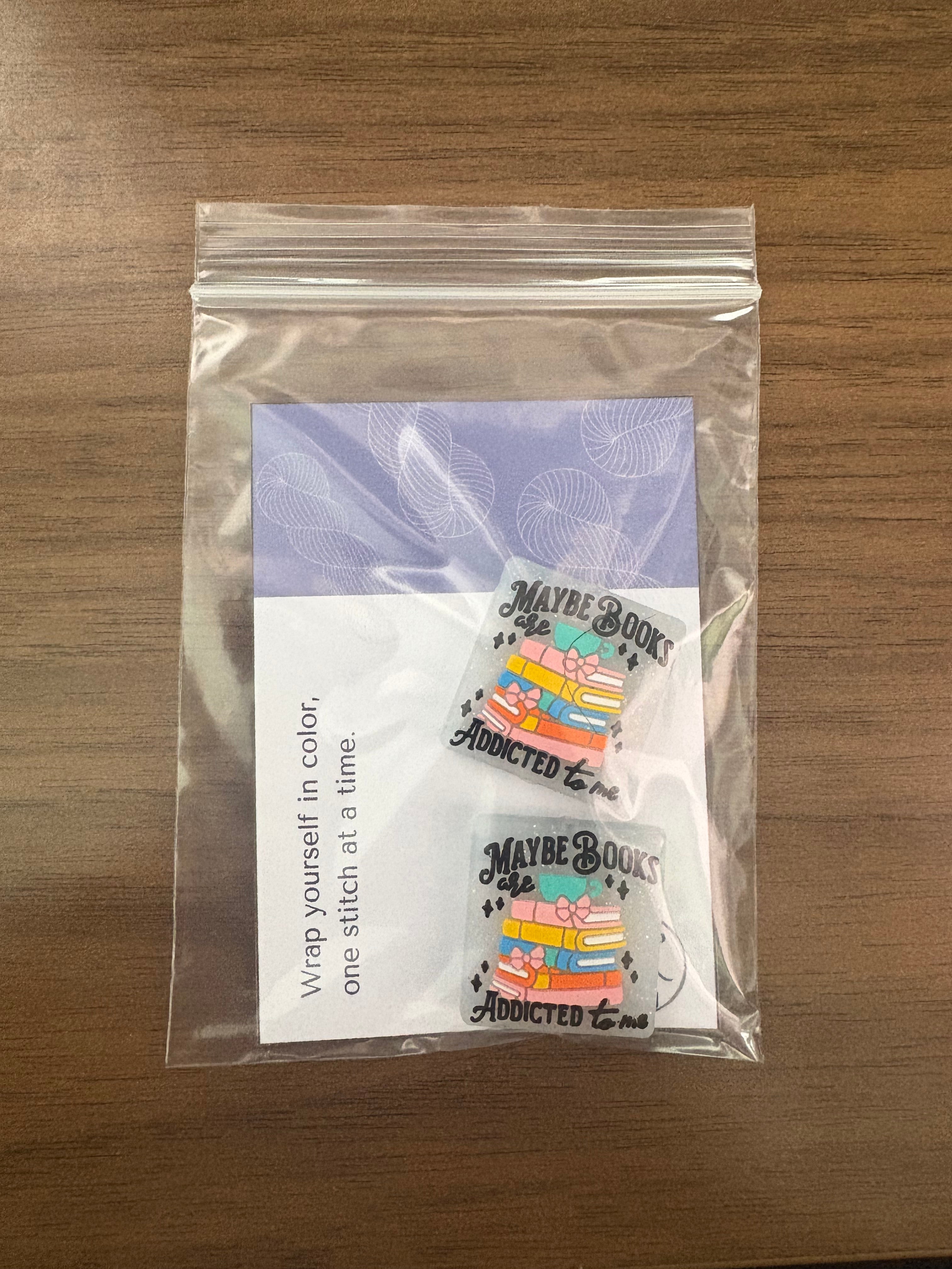 Books are Addicted to Me Needle Stoppers