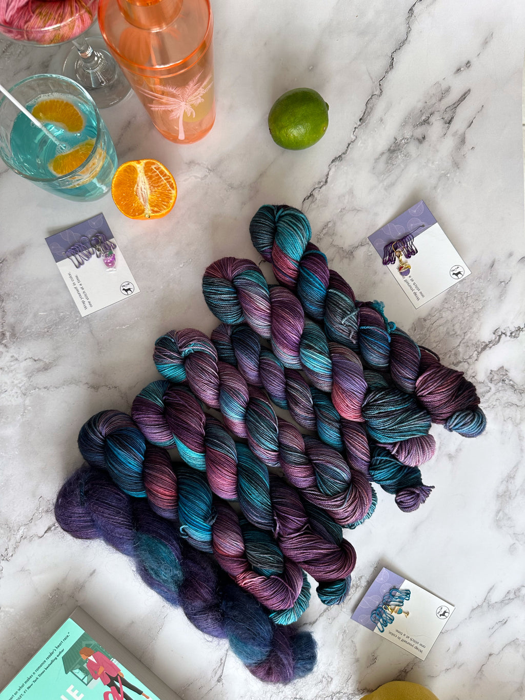 Teint sur commande - Grenouille en jean bleu