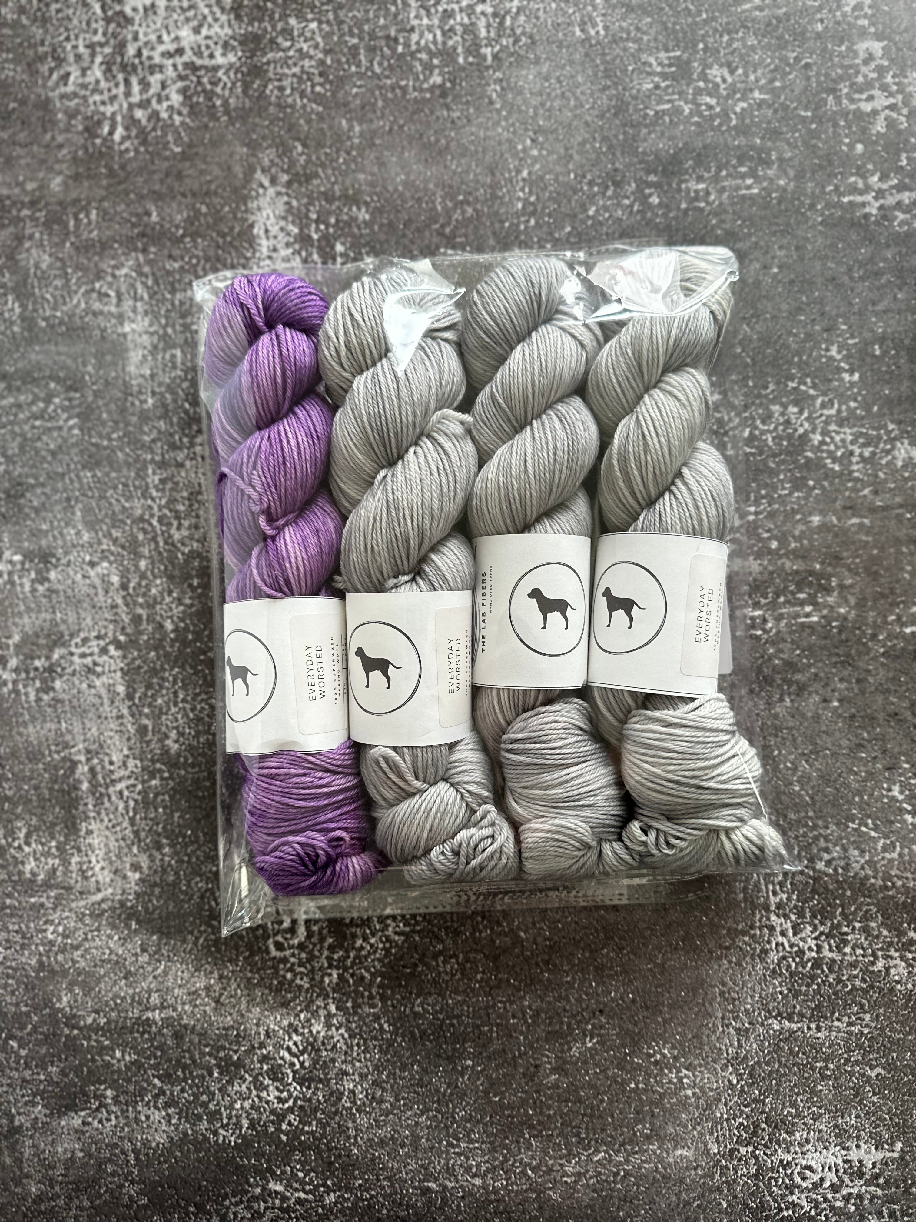 Packs -  Everyday Worsted - 3 skeins in urban and 1 skein in balance 